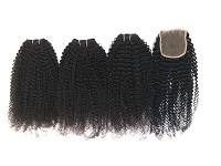 Indian Curly Lace Closure - 100% Raw Human Hair, 10-28 Inch Lengths | Soft, Silky, Tangle-free, Easy To Maintain