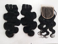 Indian Curly Lace Closure - 100% Raw Human Hair, 10-28 Inch Lengths | Soft, Silky, Tangle-free, Easy To Maintain