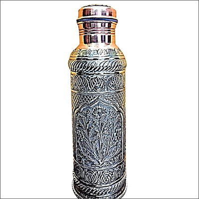 Silver Copper Water Bottle