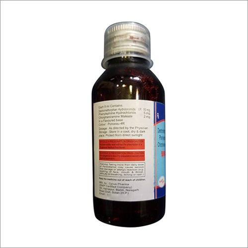 Liquid Dextromethan Hydrochloridephenylepherine Hydrochloride And Chlorpheniramine Maleate Syrup