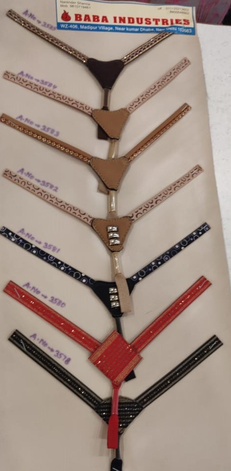 Ladies Footwear - Pu Material, 20 Mm Single & Double V Shape Straps, Available In Multiple Colors