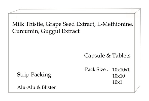 Milk Thistle, Grape Seed Extract, L-methionine, Curcumin, Guggul Extract