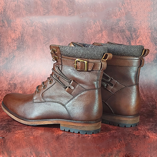 Tan Lace Up Men's Boot