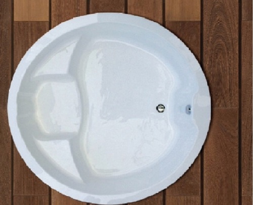 Appollo Eos 5X5 Ft. Round Bath Tub - Color: White