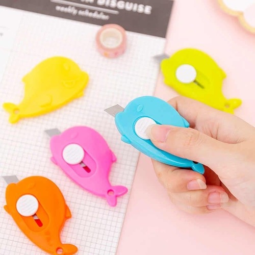 Mini Whale Portable Utility Knife Cute Paper Cutter