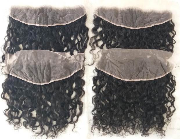 Natural Wave Lace Frontal Human Hair Extensions - Human Hair Type: Indian