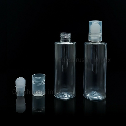 बोतल पर ट्रांसपेरेंट 30 एमएल पेट रोल