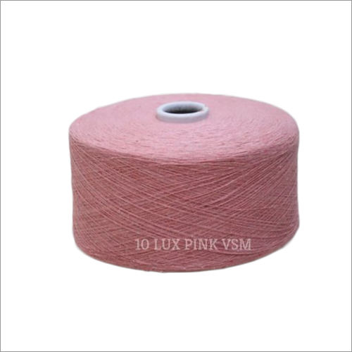 10 काउंट लक्स पिंक कलर वीएसएम कॉटनयार्न