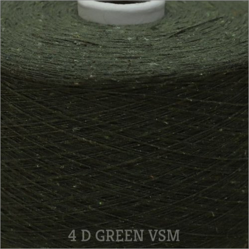 4 D Green Color Vsm Cotton Yarn - 100% Cotton, 3 Kg Roll, Dyed Finish | Suitable For Textile Industry, High Resilience And Long-lasting Quality
