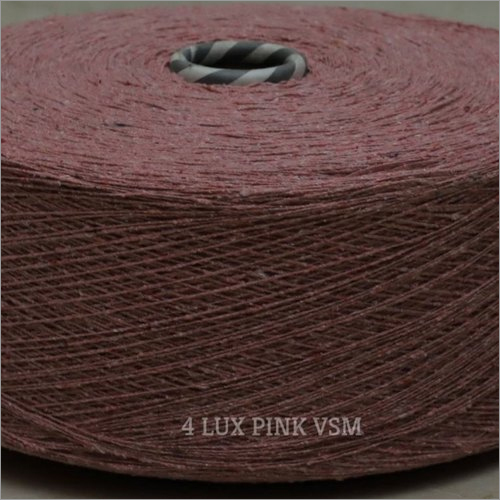 4 Count Lux Pink Color Vsm Cotton Yarn - 100% Cotton , Dyed Yarn For Textile Industry, Extremely Soft & Textured, Lightweight & Comfortable