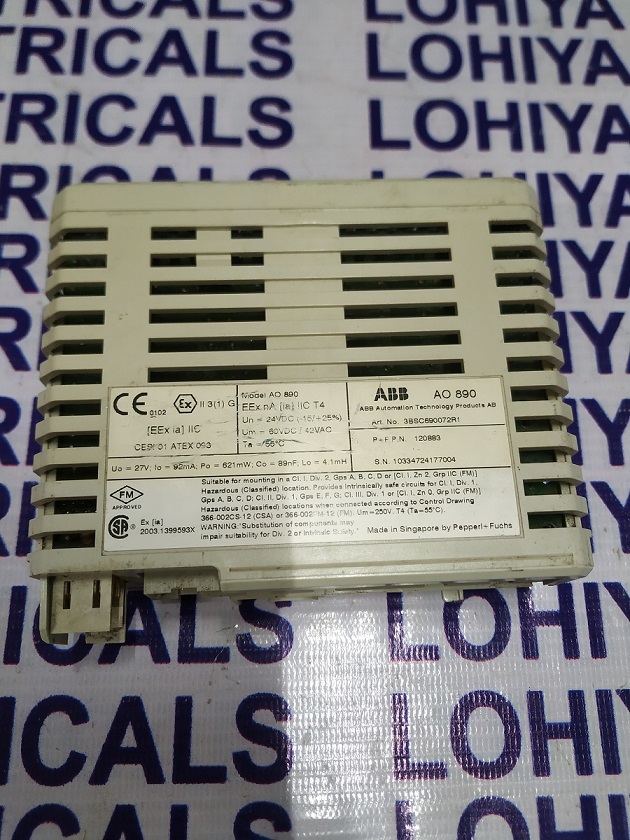 Abb 3bsc690071r1 Ao890 Analog Input I/o Module