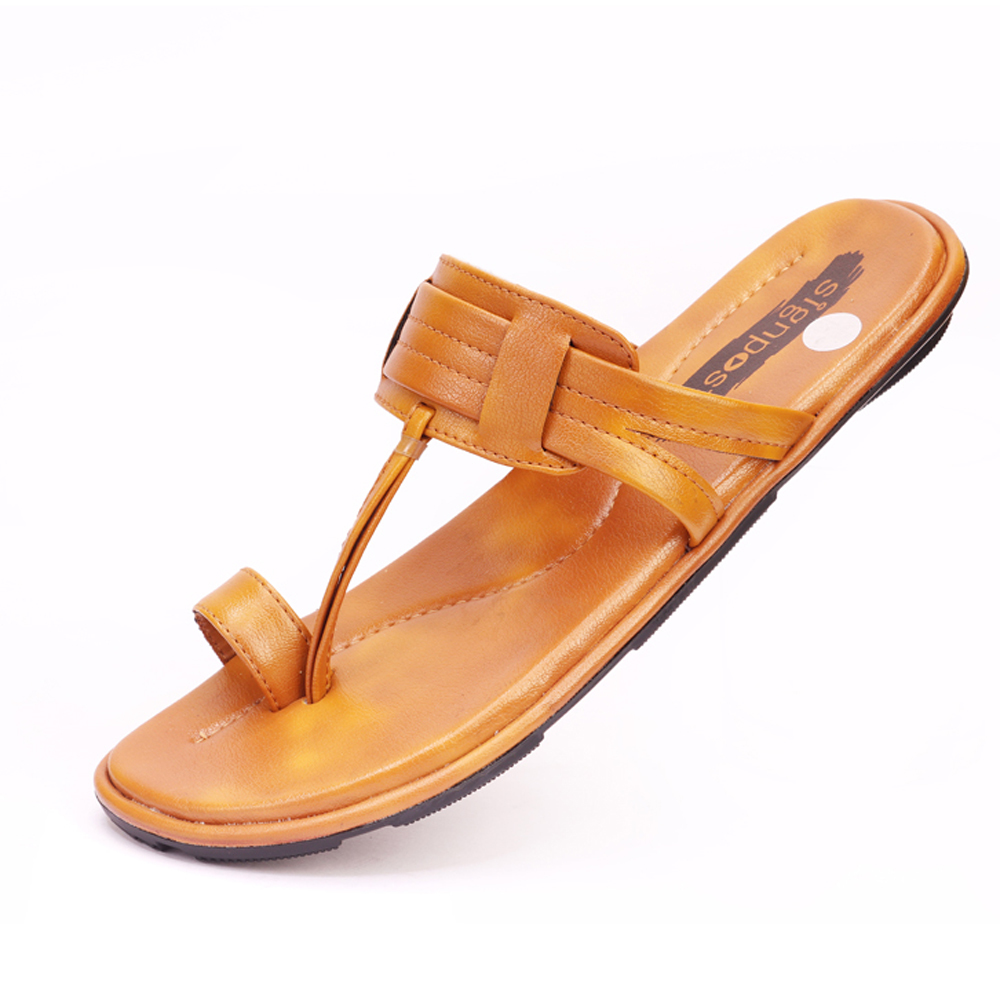 Men's Kolhapuri Slippers - Tpr Sole, Sizes 7 To 10, Rust Color | Soft, Stylish, Anti-skid, Water Resistant Footwear For All Seasons