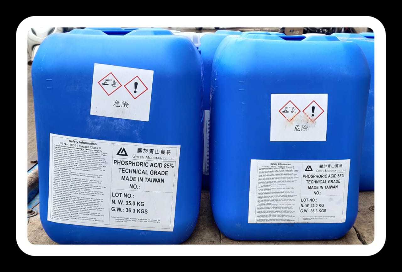 Phosphoric Acid - Industrial Grade, High Purity | Essential For Food Additives And Ph Control