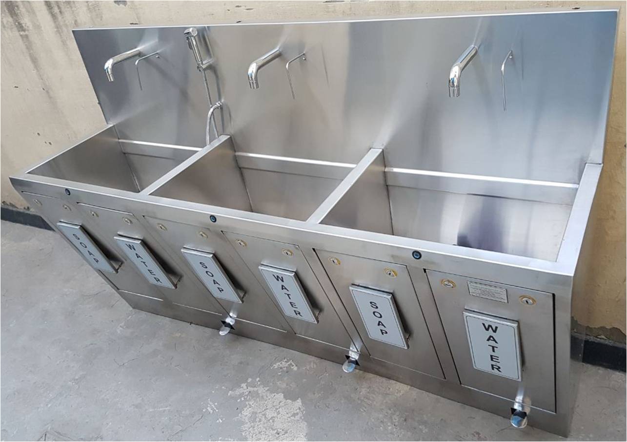 Surgical Scrub Stations - Stainless Steel Ss304, Sensor-foot-elbow-knee Operation Options