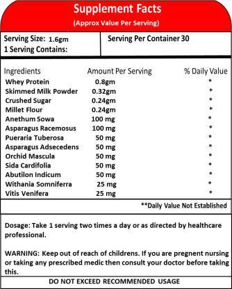 Speed Growth - Growth Powder, Increase Immunity & Healthy Promotion, Dosage Twice Daily With Water, 18 Months Shelf Life