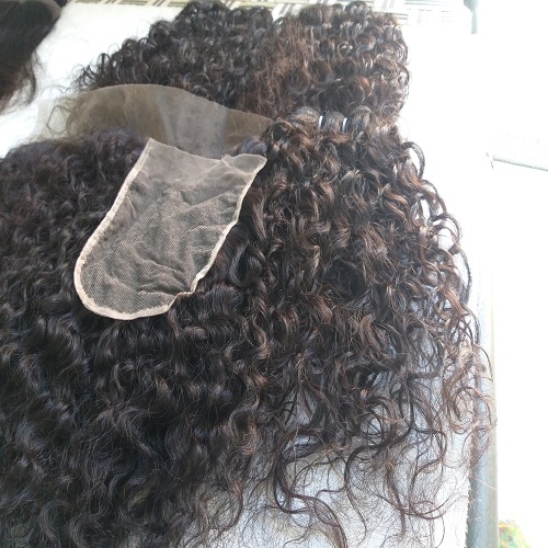 Natural Curly Weft - 100% Raw Human Hair, 10-28 Inch Length, Natural Color | Tangle-free, Soft & Bouncy, Easy To Maintain, Unique Color Options, Long Lasting