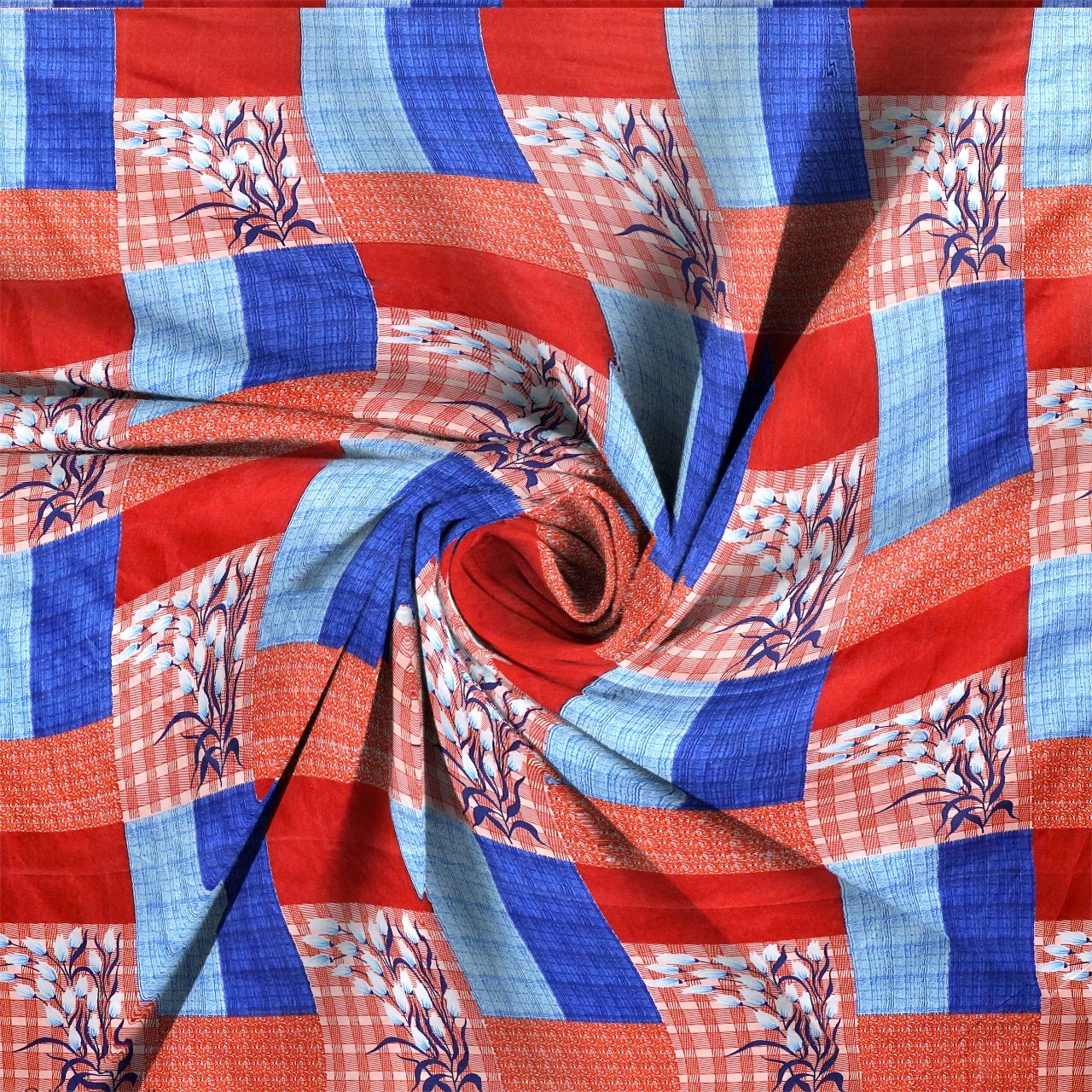 Stripe Bedsheet - Microfiber, Queen Size, White Color | 400 Thread Count, Includes 2 Pillow Covers