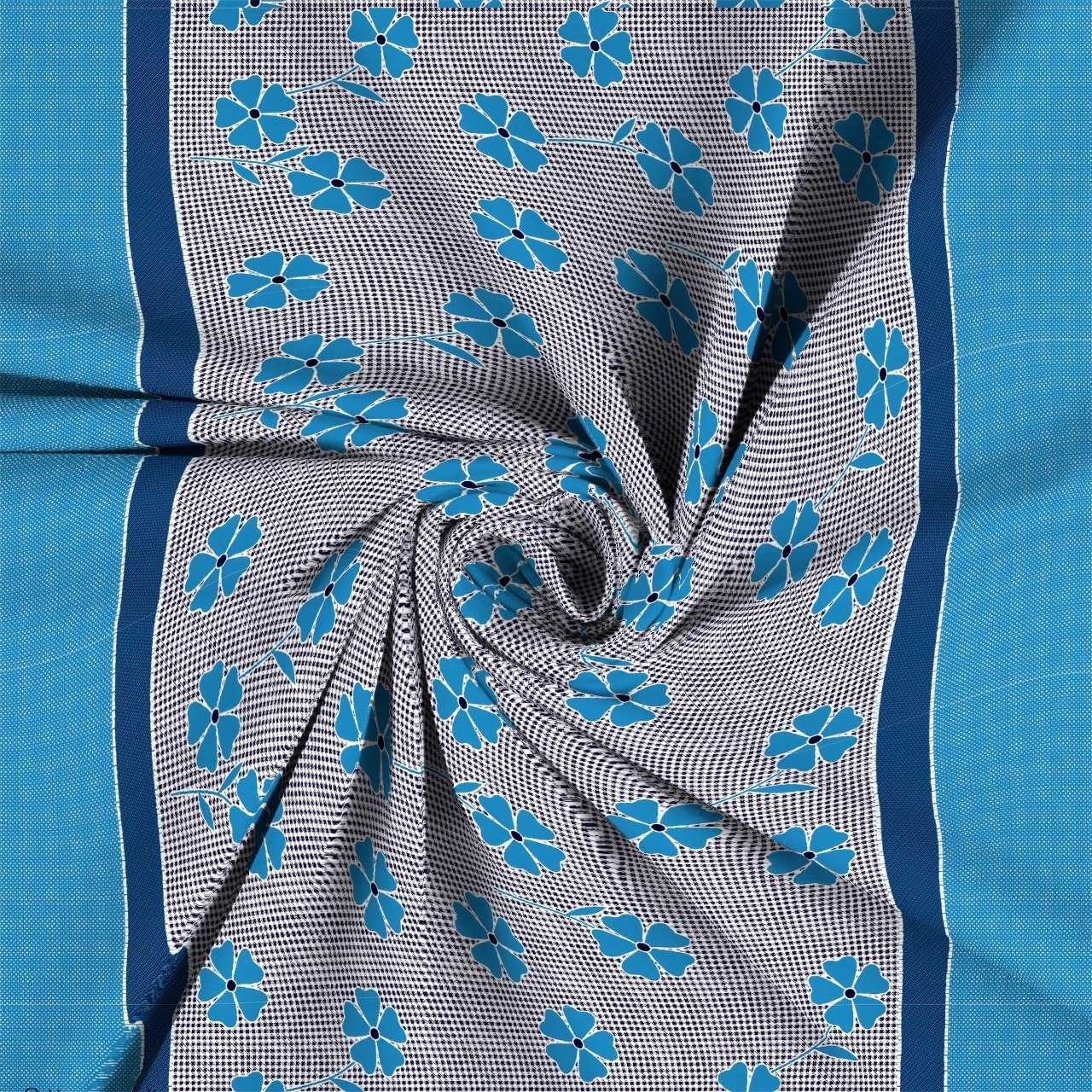 Stripe Bedsheet - Microfiber, Queen Size, White Color | 400 Thread Count, Includes 2 Pillow Covers