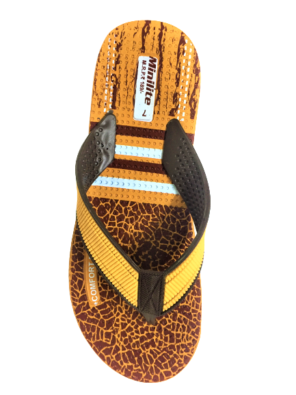 Multi Color Hawai Slipper - Rubber, Eva Outsole | Slip-on Style, Available Sizes 6-9 & 7-10, Colors: Brown, Navy, Red, Firoji, Suitable For All Seasons