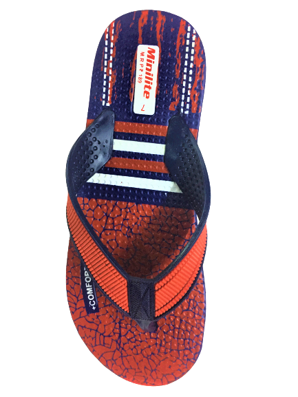 Multi Color Hawai Slipper - Rubber, Eva Outsole | Slip-on Style, Available Sizes 6-9 & 7-10, Colors: Brown, Navy, Red, Firoji, Suitable For All Seasons