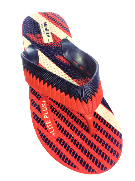 Rubber Mens Brown Hawai Slipper