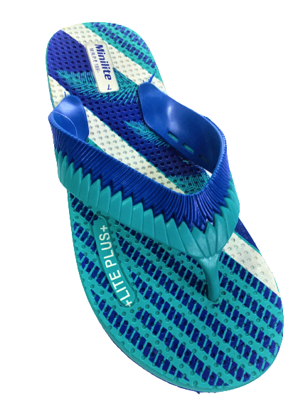 Rubber Mens Brown Hawai Slipper