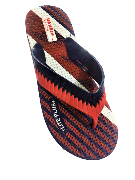 Rubber Mens Brown Hawai Slipper