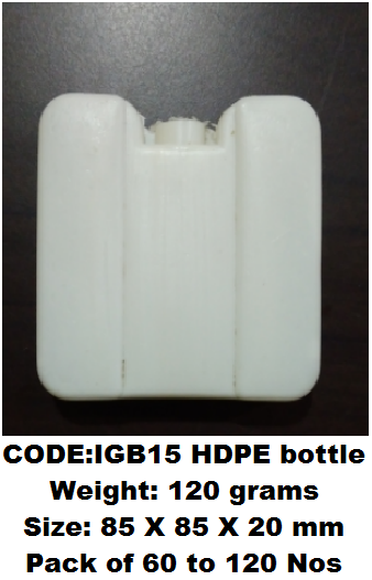Small Hdpe Ice Pack - 120ml Capacity, 85 X 85 X 20mm Dimensions | Durable Plastic Material, Versatile Cold & Hot Therapy Application