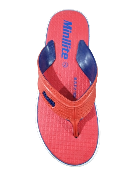 Brown Mens Smooth Blue Hawai Slipper