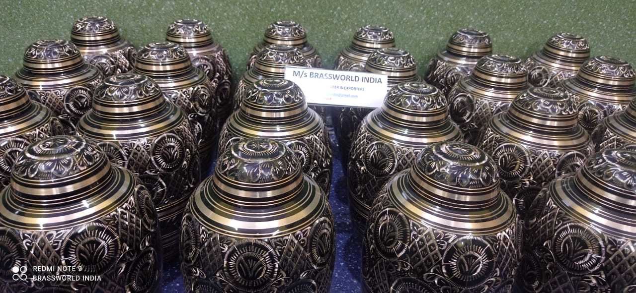 Manufacturing Of Finishing Process Of Cremation Urn In Brassworld India