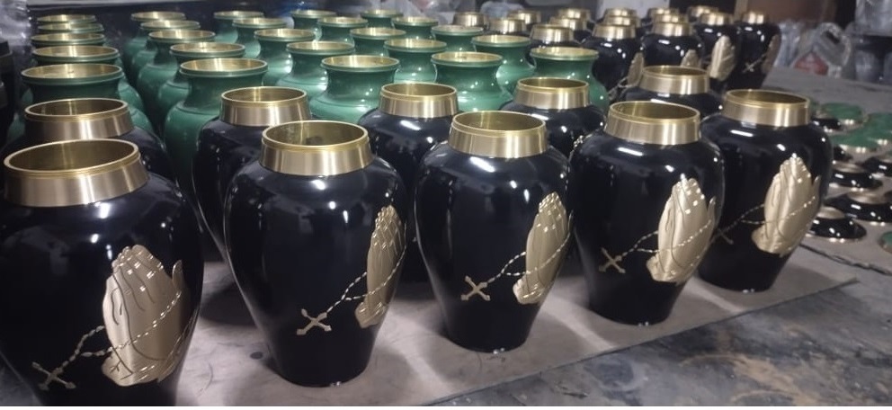 Manufacturing Of Finishing Process Of Cremation Urn In Brassworld India