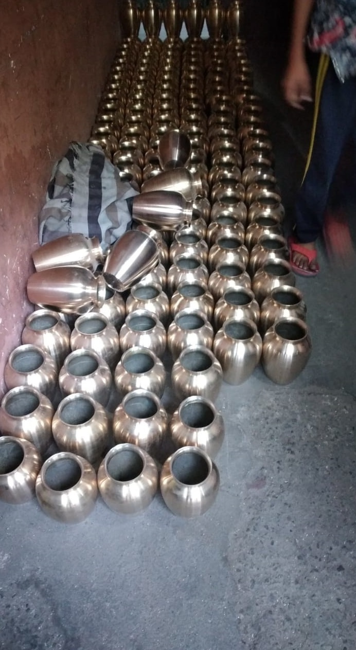 Manufacturing Of Finishing Process Of Cremation Urn In Brassworld India