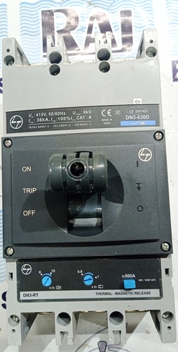L&T (d sine - DN3-630D) 500 AMP MCCB