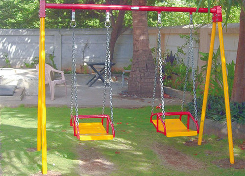 Double Swing - FRP Material, 10ft x 5ft Dimensions | Age 4-14 Years, Vibrant Color Options, Exclusive Design