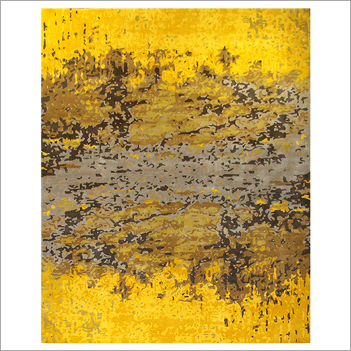 Hand Knotted Modern Wool And Viscose Carpet