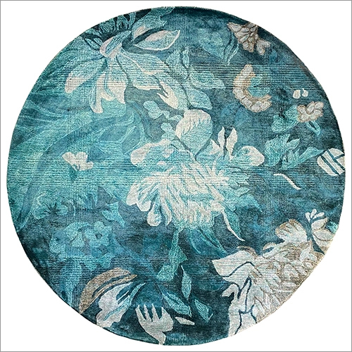 Hand Tufted Abstract Wool And Viscose Carpet