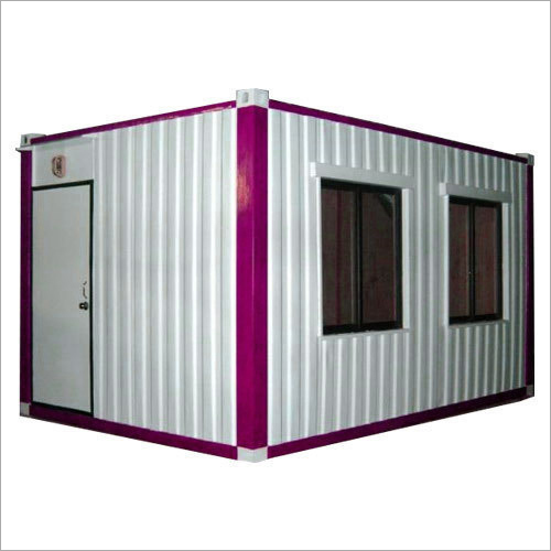 White Metal Portable Cabin