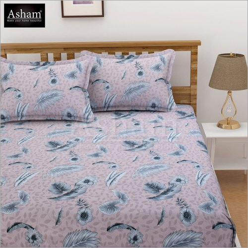 प्रिंटेड ट्वाइलाइट फिटेड बेडशीट सेट