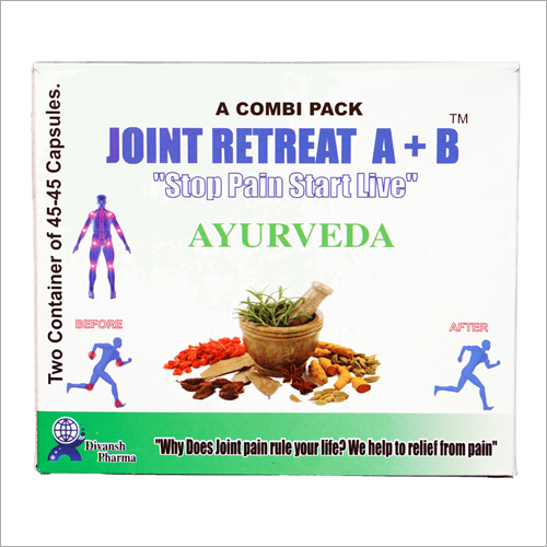 Joint Pain A+b Ayurvedic Capsules Dry Place