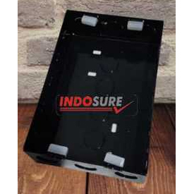 MODULAR METAL BOX - Metal, 12 Module, Black | Powder Coated for Rust Proofing in Power Distribution Applications