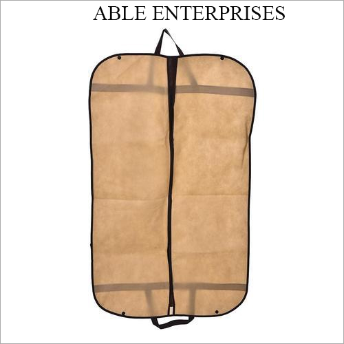 Brown Non Woven Suit Cover - Customized Size | Durable Material, Elegant Design, Dust-Proof Protection for Your Formal Wear