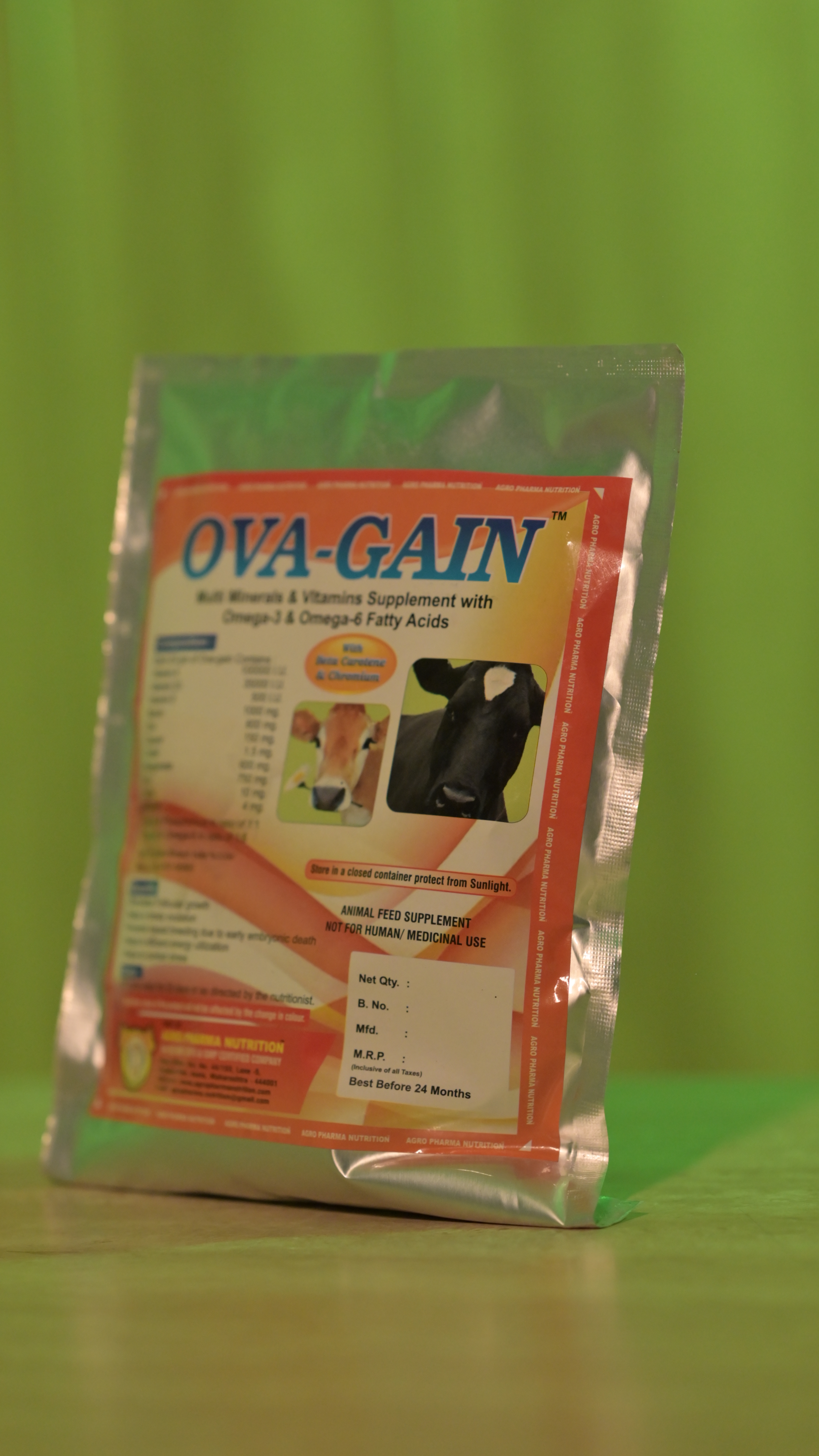 Ova Gain - 500 Gm Powder, 20 Gm Dosage For 25 Days | Sweet Smelling, Promotes Follicular Growth, Rich In Vitamins And Minerals