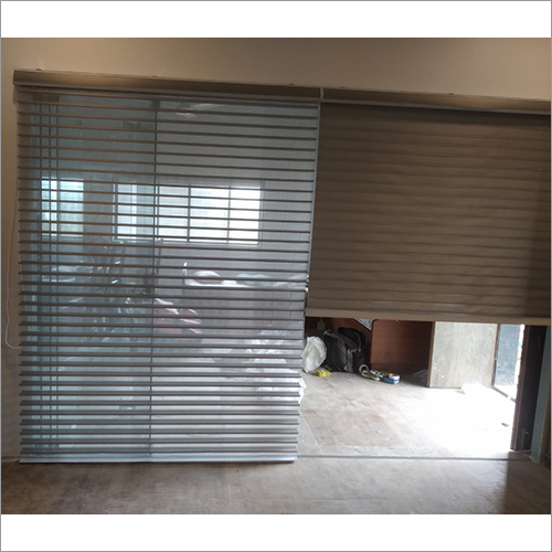 Zebra Blinds - Plastic And Wood , 6 Ft Maximum Width, Dark Coffee Color, Modern Style, Durable And Dust Resistant Design
