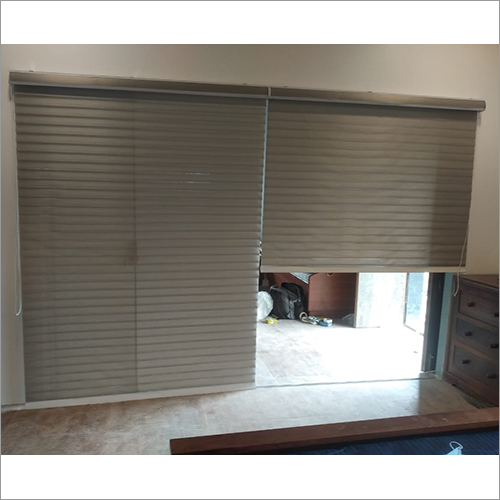 Zebra Blinds - Plastic And Wood , 6 Ft Maximum Width, Dark Coffee Color, Modern Style, Durable And Dust Resistant Design