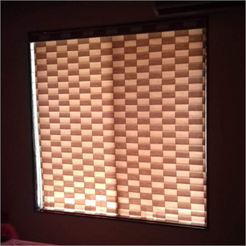 Zebra Blinds - Plastic And Wood , 6 Ft Maximum Width, Dark Coffee Color, Modern Style, Durable And Dust Resistant Design
