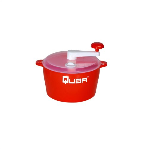Quba Manual Dough Maker - FOOD GRADE ABS Plastic, 900ml Capacity, Off White & Transparent, 12x12x10 mm | Easy to Clean, Lightweight, Hassle-Free Kneading