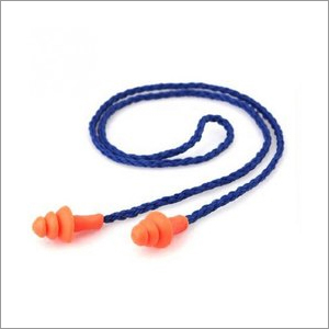Reusable Ear Plug - Soft Silicone Rubber, Universal Size, Orange Color | Waterproof, Hypoallergenic, Comfortable Fit, Corded with Adjustable String