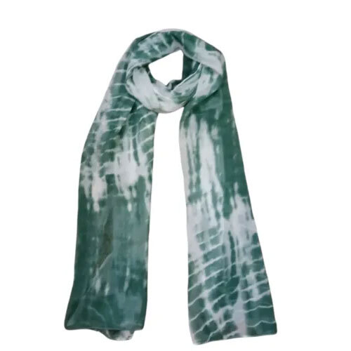 Chiffon Printed Tie & Dye Scarves - Color: As Per Pic