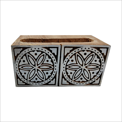 Wood Wooden Handblock Mobile Stand
