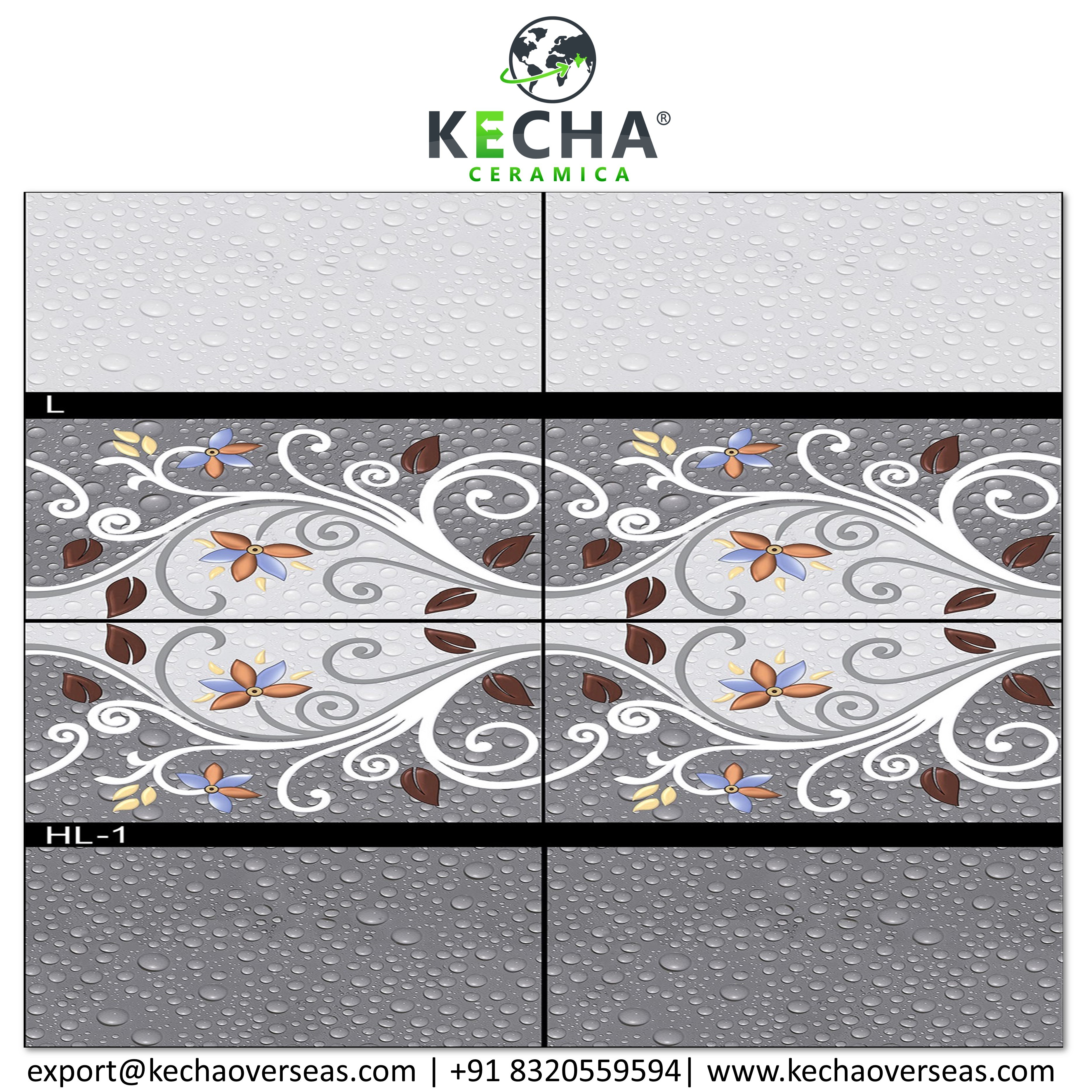 Wall Tiles - Ceramic, 300x450mm, Glossy And Matt Finish | Available In Various Colors, Heat Insulation, Ideal For Interior Decoration